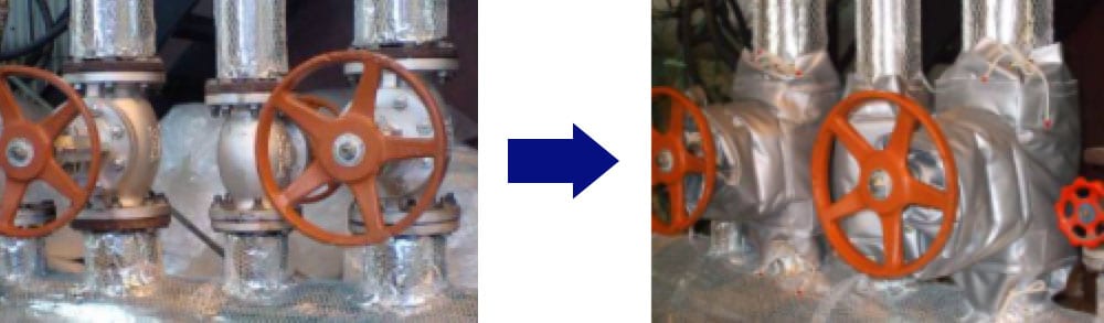 Boiler piping jacket installation